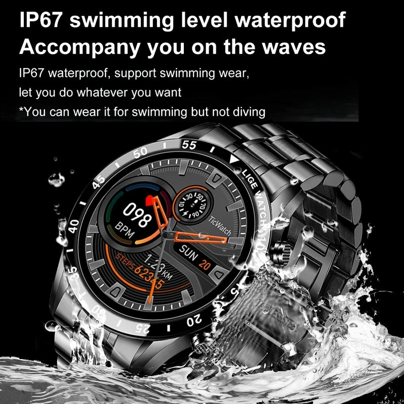Full Circle Touch Screen Men Smart Watch Android || IOS.