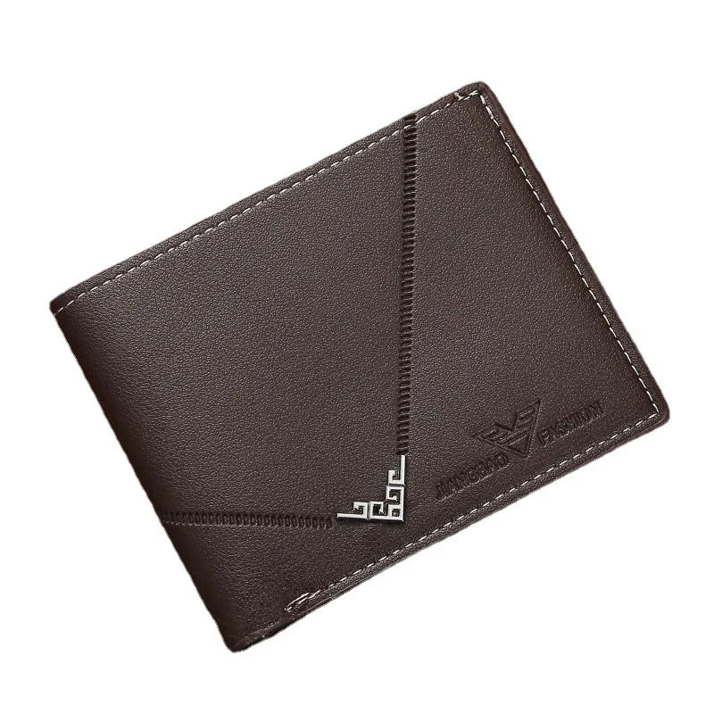 Lychee Texture Leather Card Holder Wallet