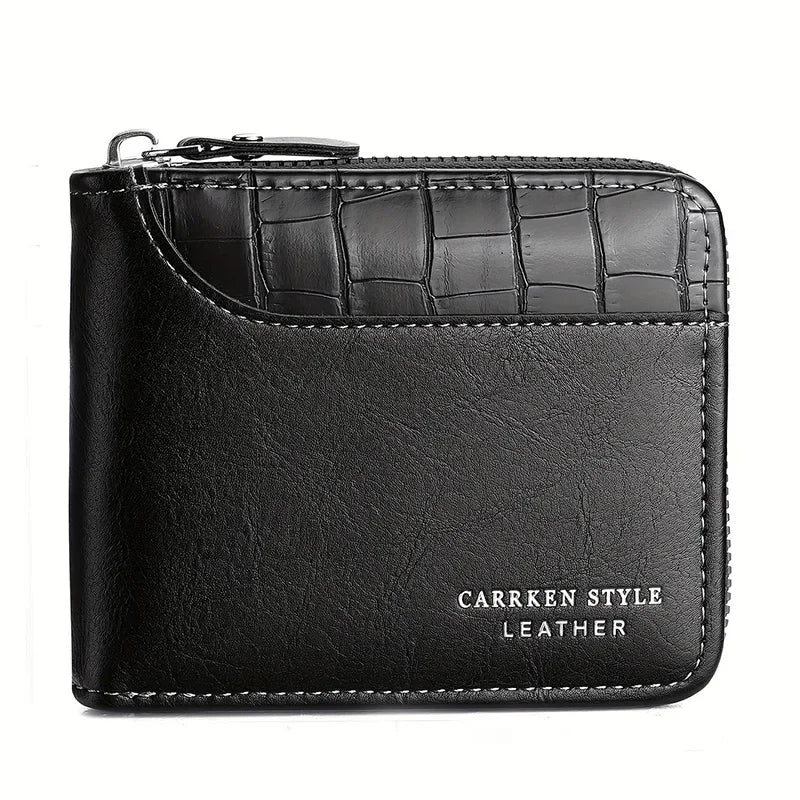 Men’s Leather Zipper Wallet