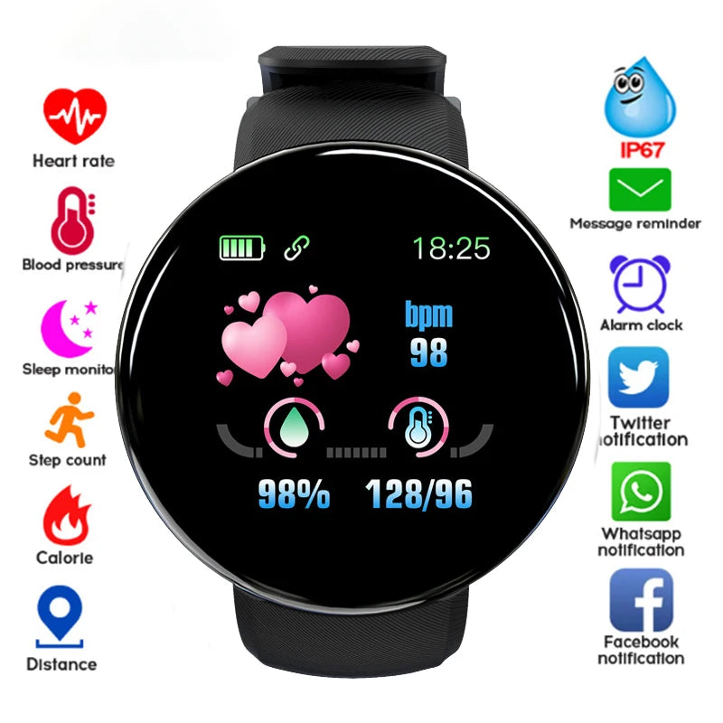D18 Smart Watch Fitness Bracelet