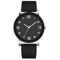MOONBIFFY Dual Display Quartz Leather Watch