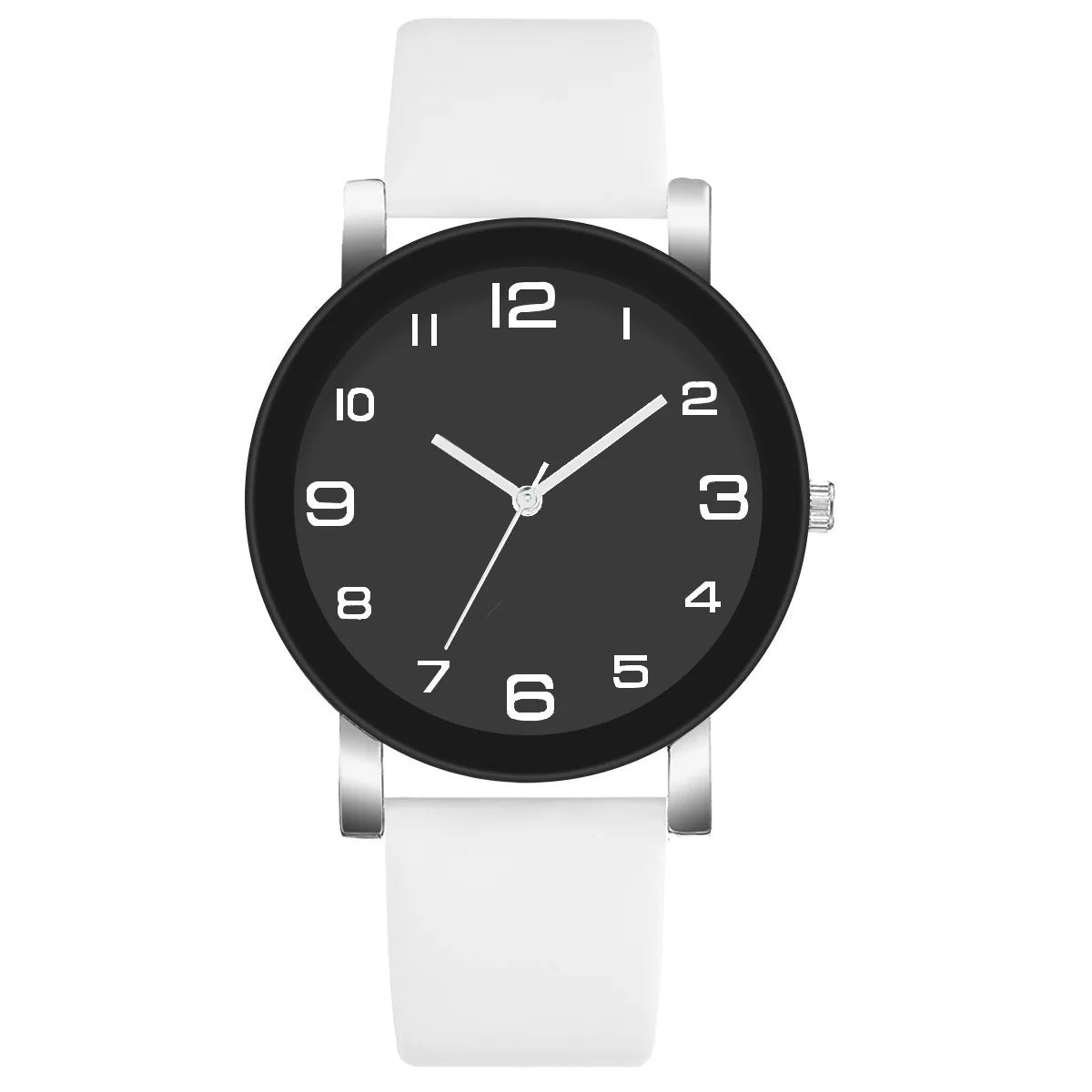 MOONBIFFY Dual Display Quartz Leather Watch