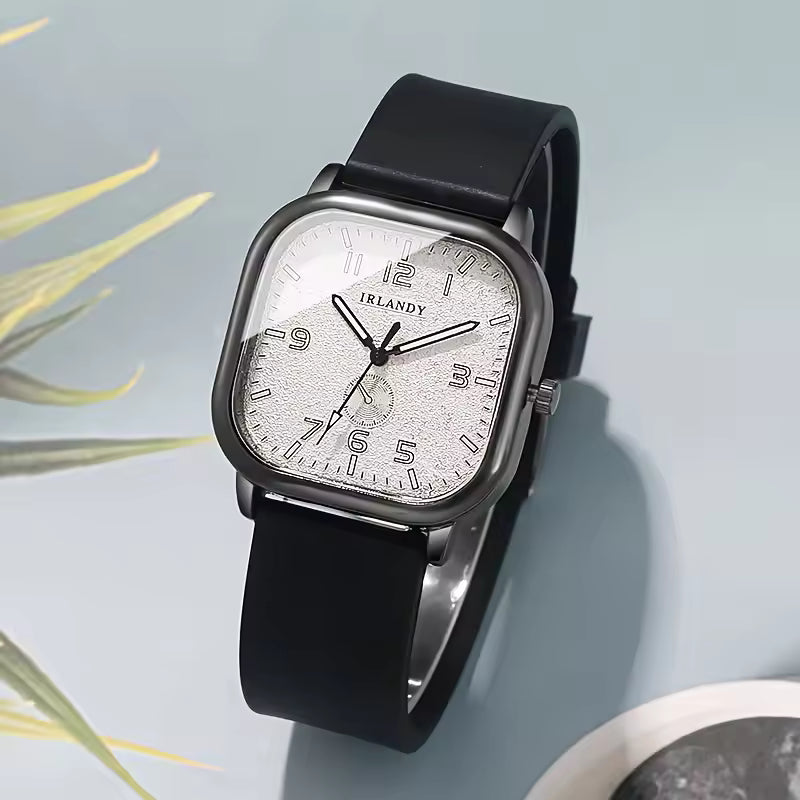 V248 Square Silicone Quartz Watch