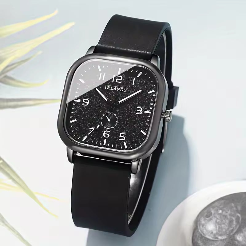 V248 Square Silicone Quartz Watch