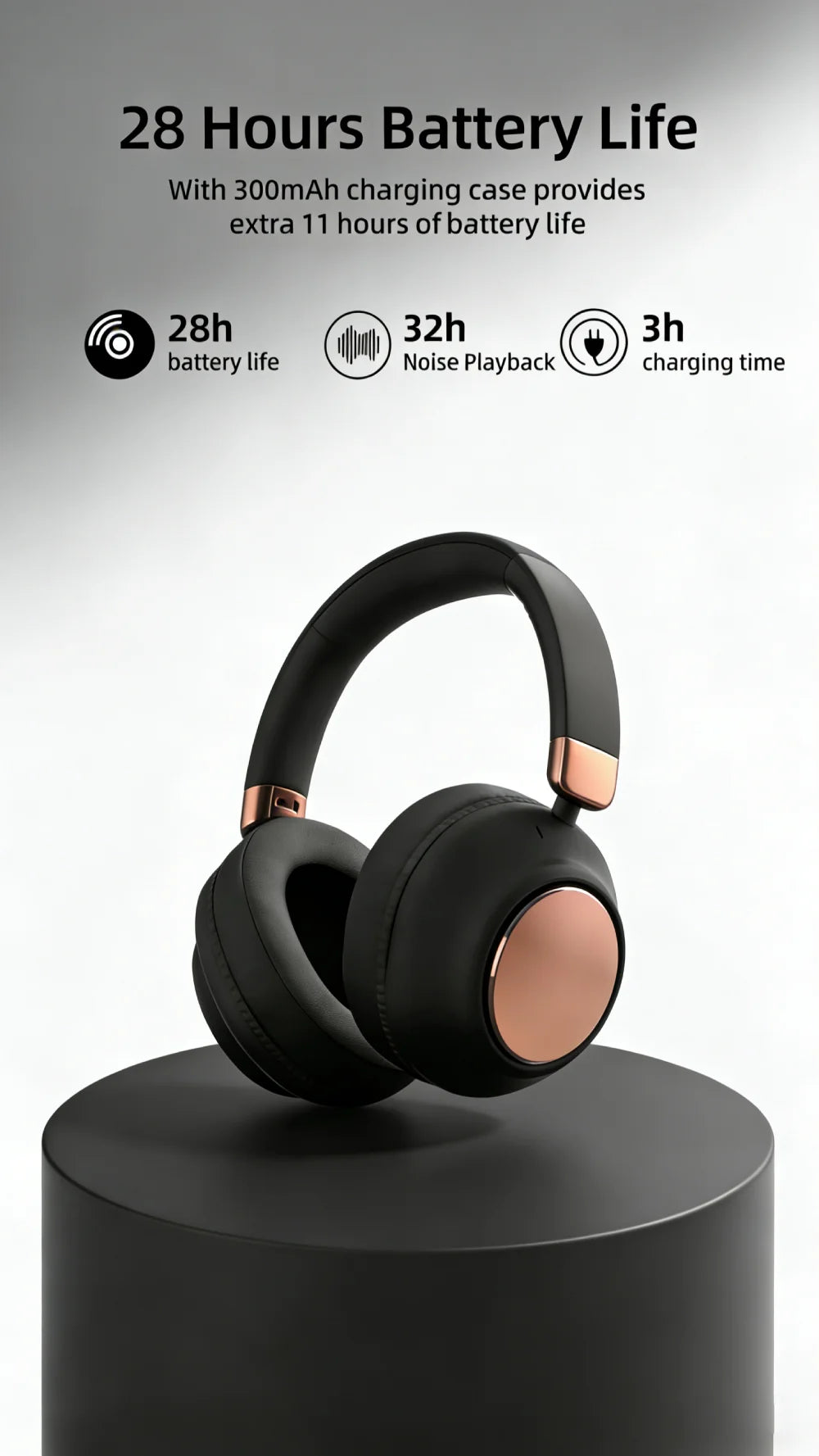 TD-20 Wireless Bluetooth Over-Ear Headphones
