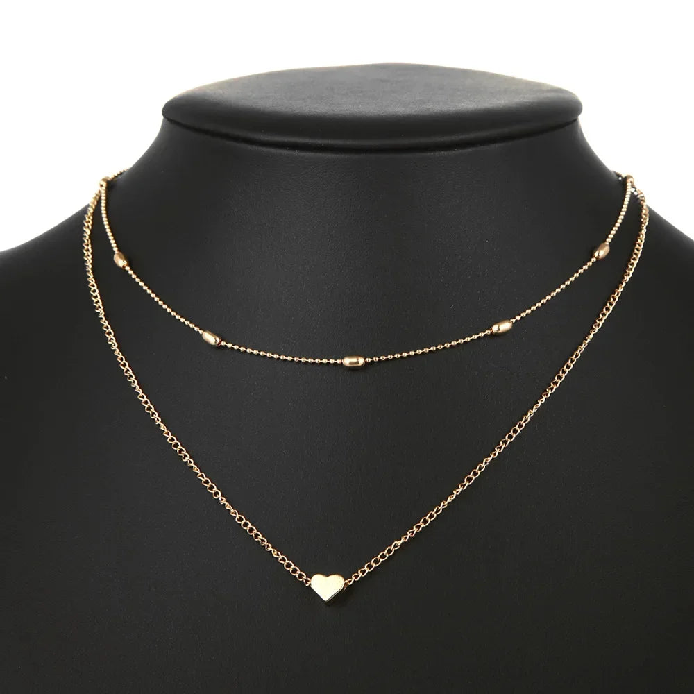 V-Shape Gold Pendant Necklace