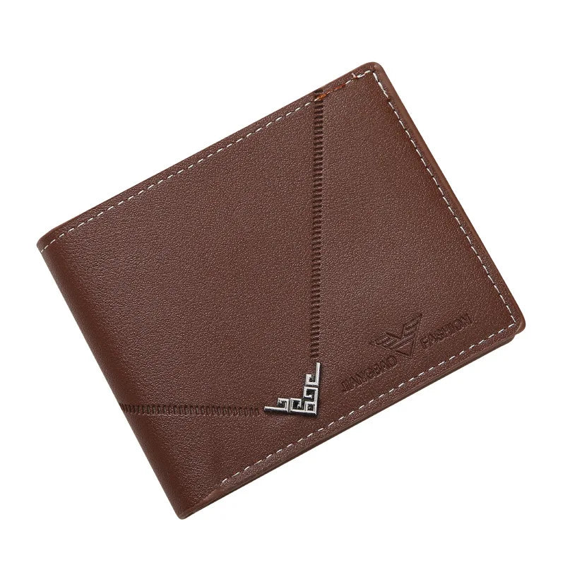 Lychee Texture Leather Card Holder Wallet