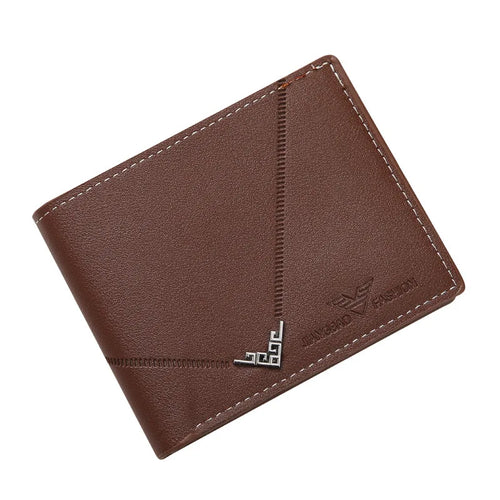 Lychee Texture Leather Card Holder Wallet