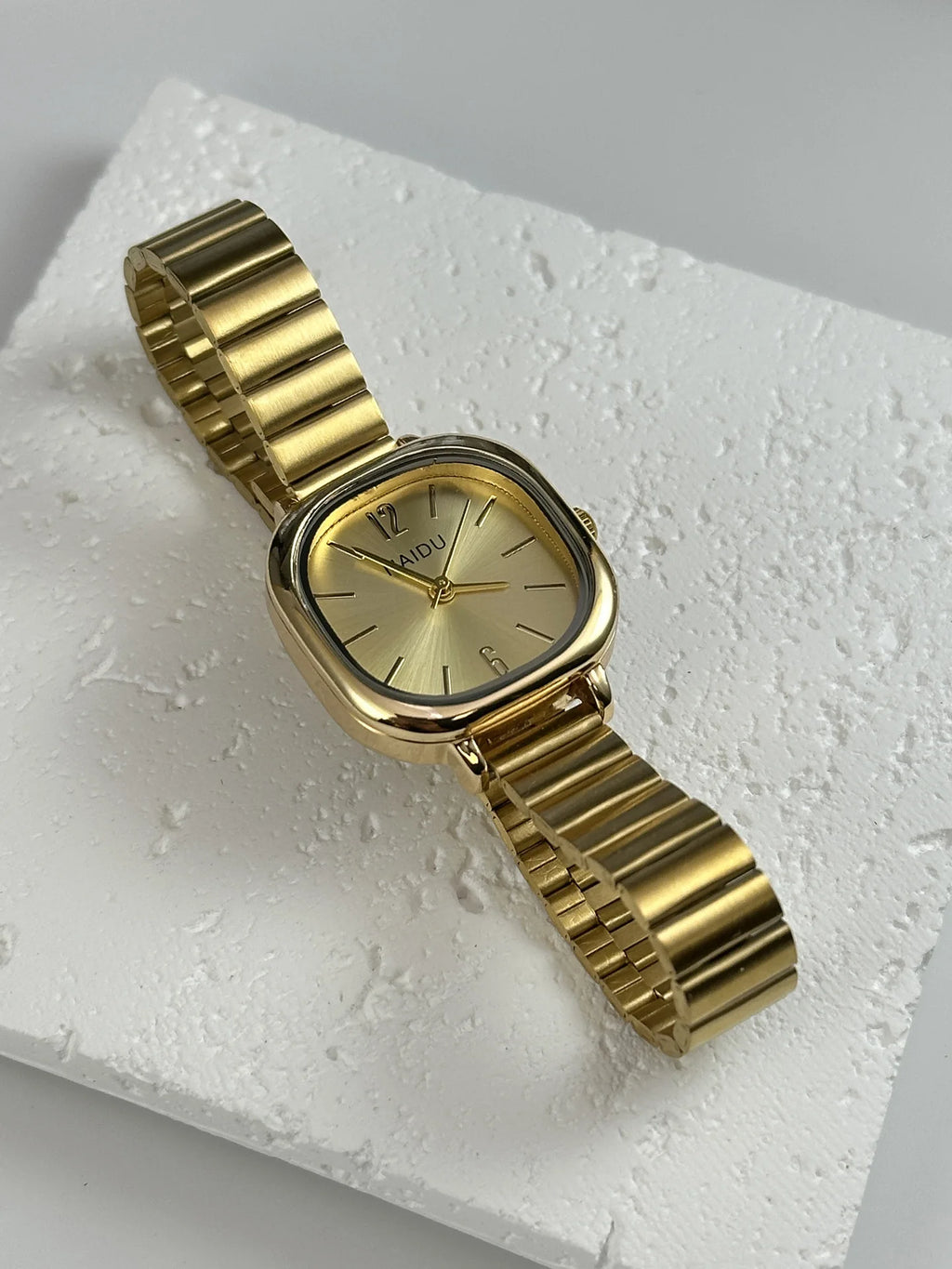 Women’s Square Stainless Steel Quartz Watch