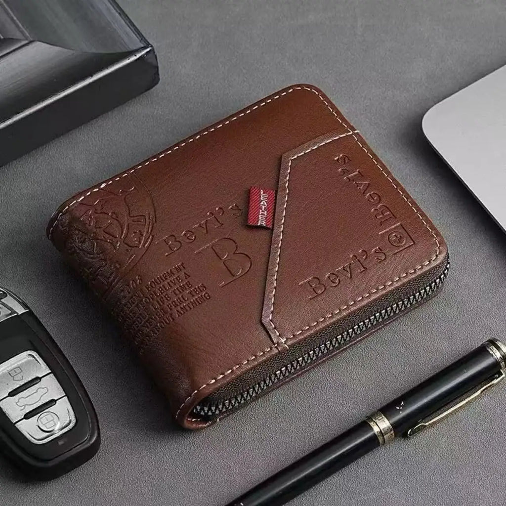 Retro Wax Oil PU Leather Short Wallet